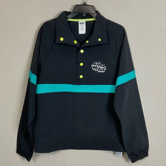 Star Wars Rebel Leader Jacket Black Windbreaker Unisex Sz S New Disney Parks - Picture 2 of 10